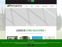 Tablet Screenshot of futbolsalapromosportive.com